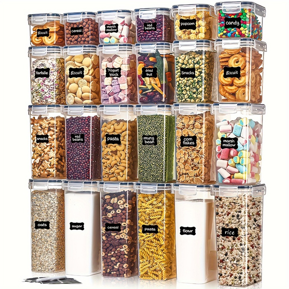 Food Storage On Table - 24Pcs Food Storage Containers 12 Boxes