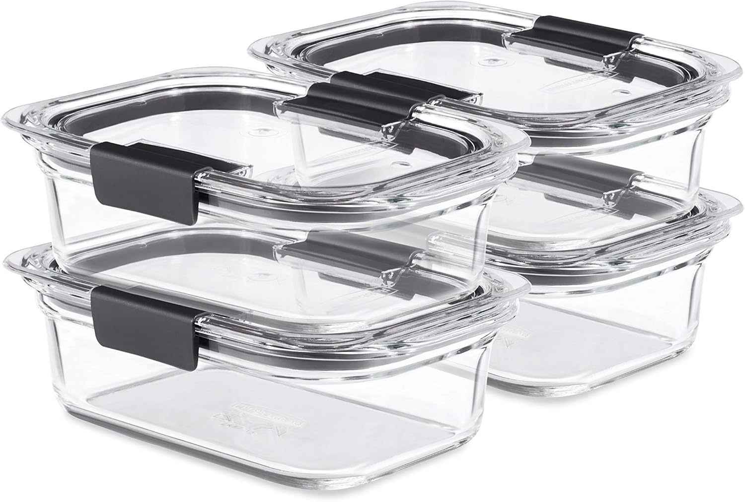Food Storage Glass Container Set - Brilliance Glass Food Storage Containers, 3.2