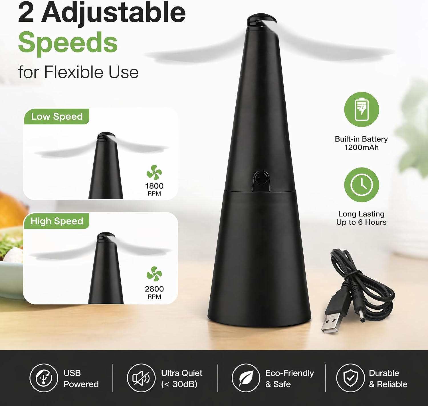 Food Storage On Table - Automatic Mosquito Repellent Fan Fly Mosquito