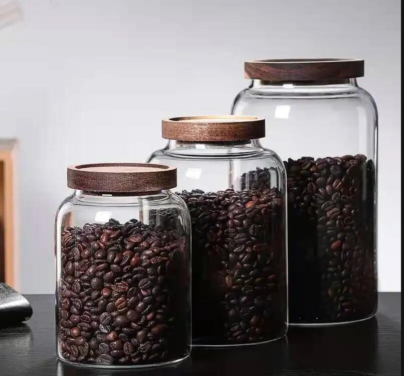 Food Storage Glass Containers Large - Glass Storage Jar with Lid Large-capacity
