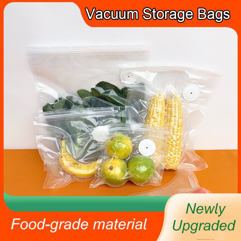 Food Storage Vacuum Sealer Machine - New Reusable Air Vacuum Storage Bags