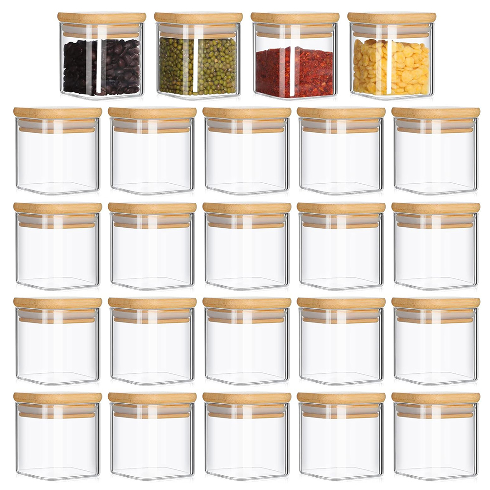 4oz 6Packs Glass Jars Set with - Food Storage Glass Container Set ulasan dan harga