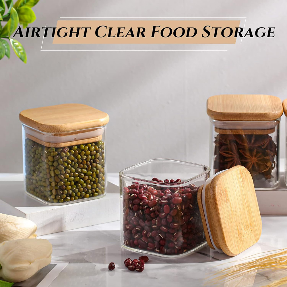 4oz 6Packs Glass Jars Set with - Food Storage Glass Container Set ulasan dan harga