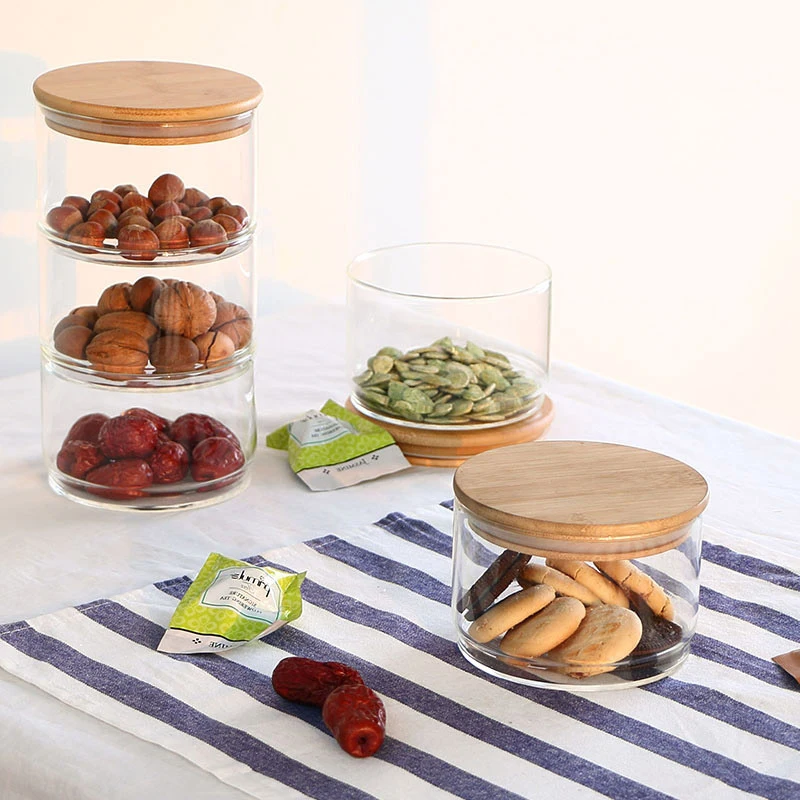 New1200 Ml 3-layer Glass Can K - Food Storage Glass Container Set ulasan dan harga