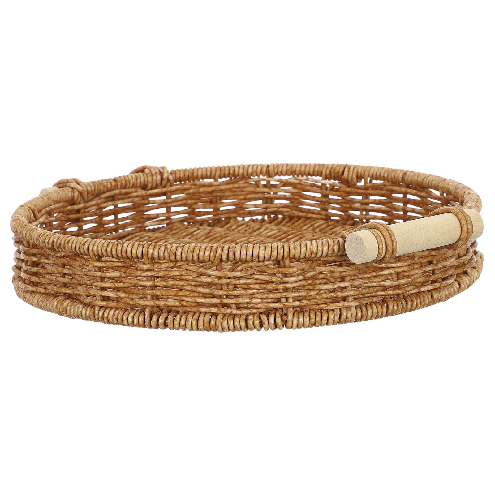 Imitation Rattan Bread Basket  - Storage Food Tray ulasan dan harga