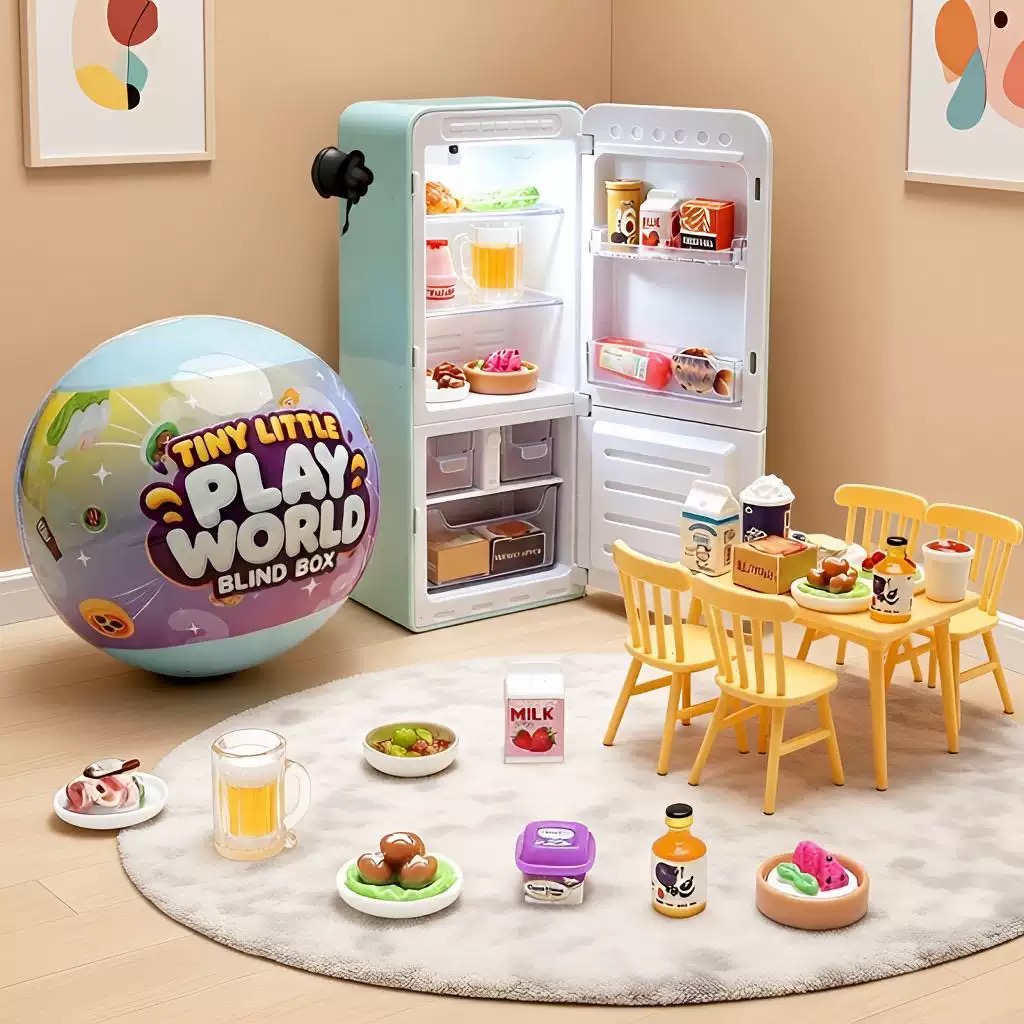 4-Color Mini Fridge Blind Box  - Food Storage On Table ulasan dan harga