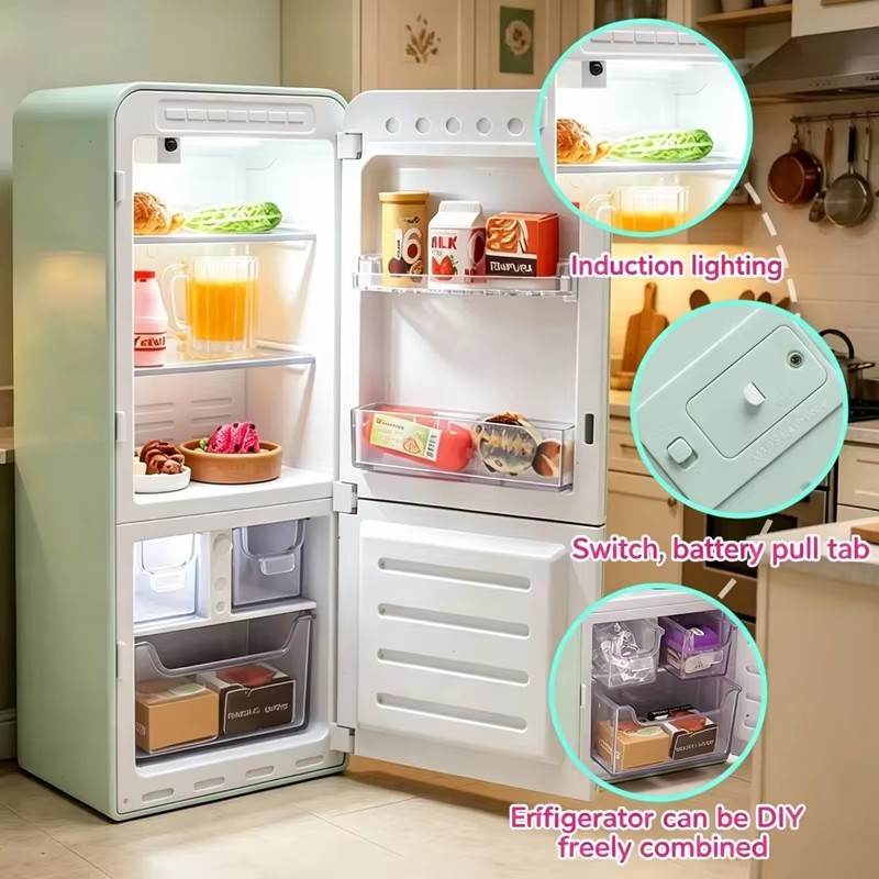4-Color Mini Fridge Blind Box  - Food Storage On Table ulasan dan harga