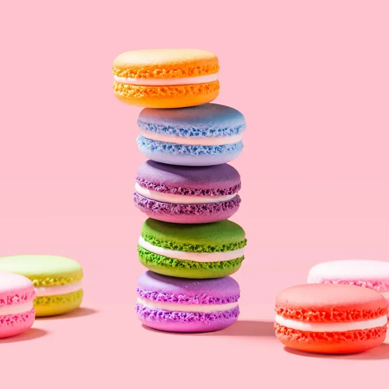 Simulation Macaron Cake Desser - Food Storage On Table ulasan dan harga