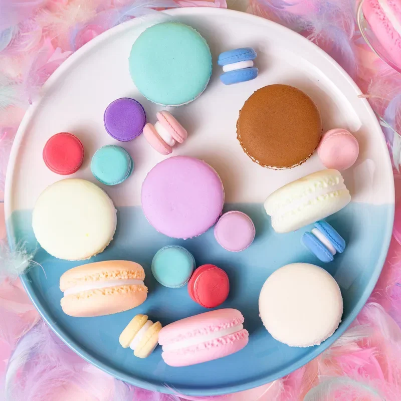 Simulation Macaron Cake Desser - Food Storage On Table ulasan dan harga