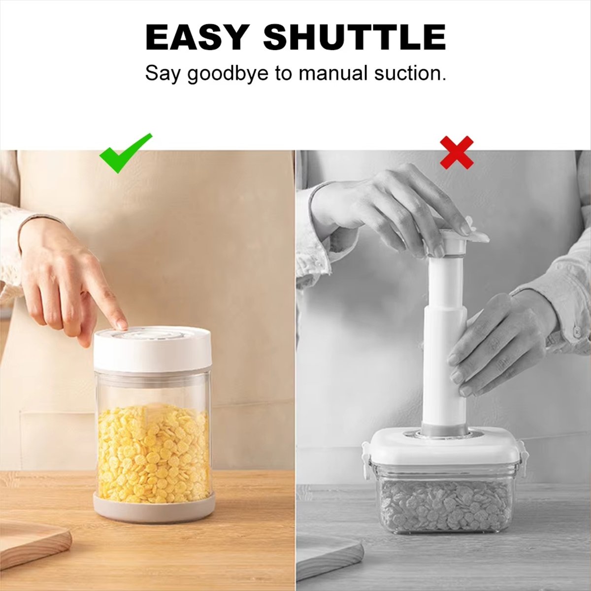 TOP RATED~ Vacuum Glass Jar fo - Food Storage Glass Containers Large ulasan dan harga