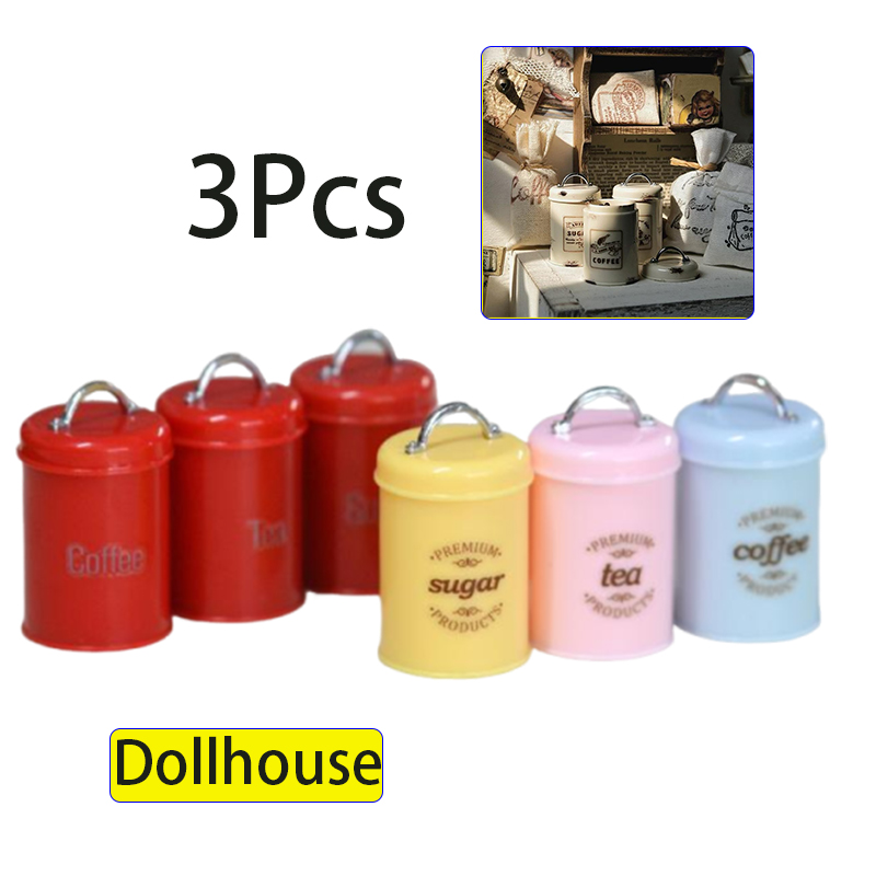 3Pcs Miniature Dollhouse Mini  - Food Storage Plastic ulasan dan harga