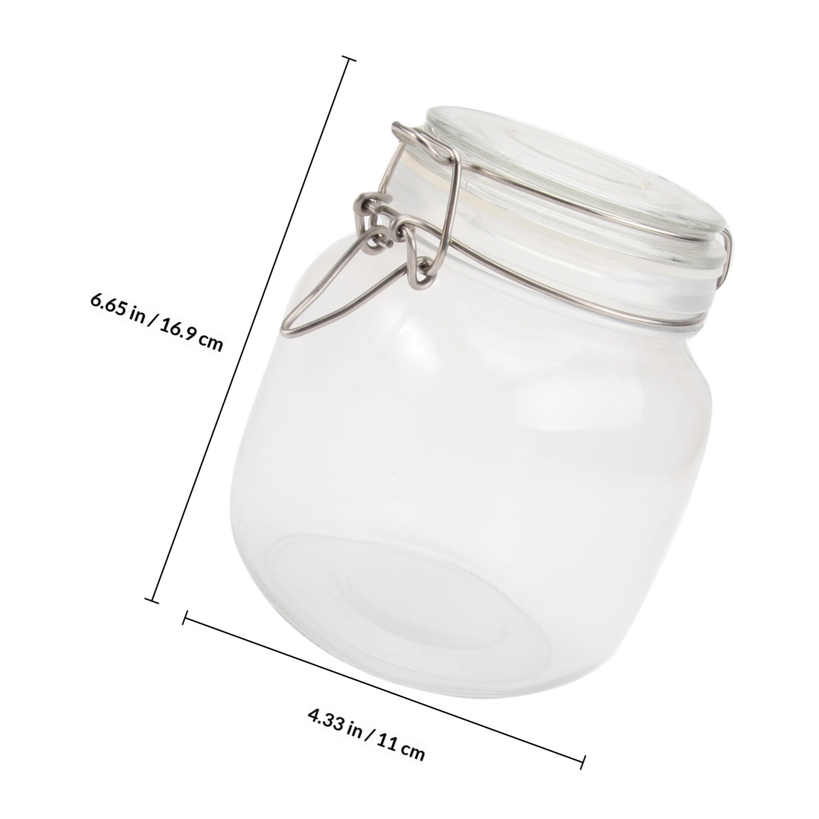 1000Ml Square Transparent Glas - Food Storage Glass Container Set ulasan dan harga