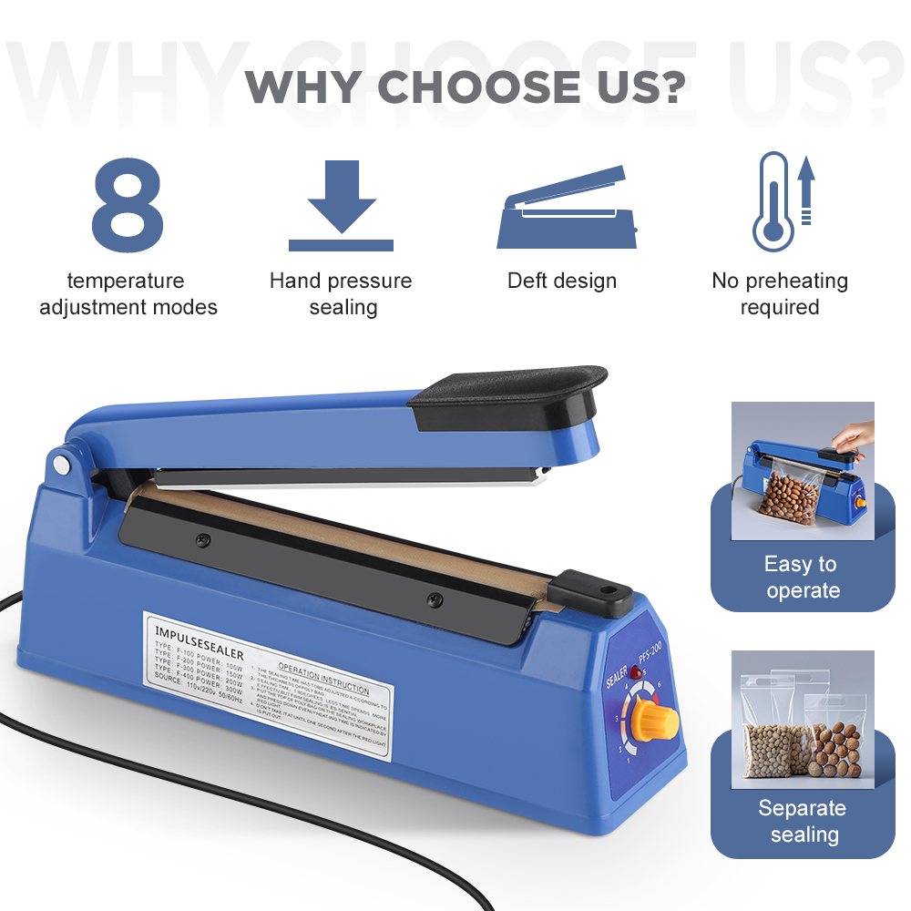 Impulse Sealer Machine Kitchen - Food Storage Vacuum Sealer Machine ulasan dan harga