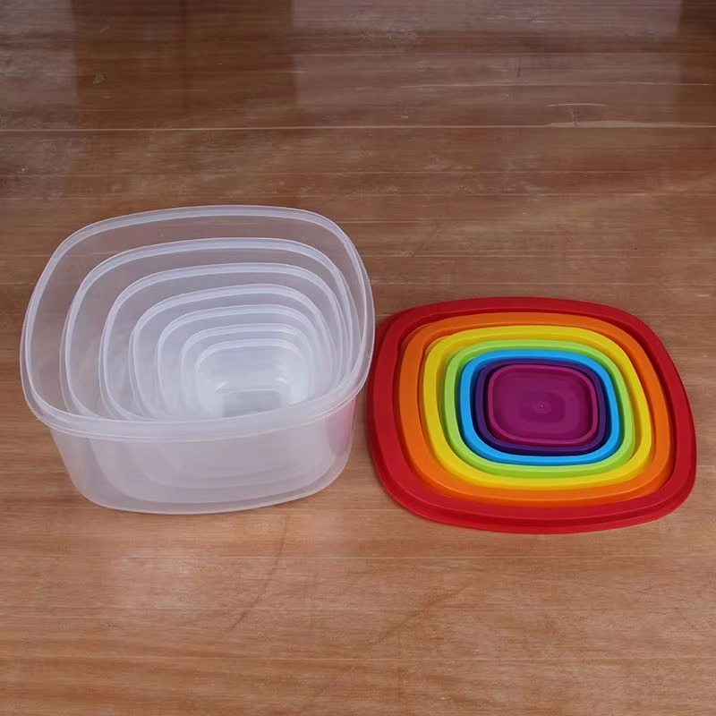 Rainbow 7pcs Food Container Pl - Food Storage Plastic ulasan dan harga