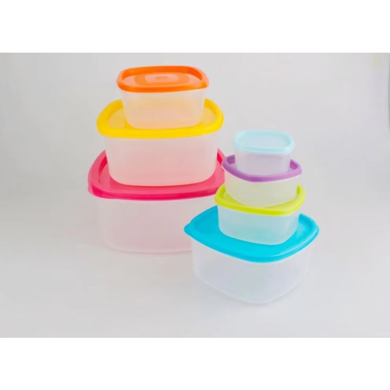 Rainbow 7pcs Food Container Pl - Food Storage Plastic ulasan dan harga