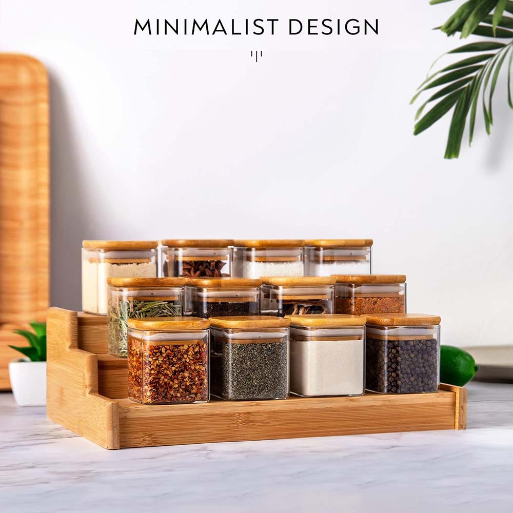 5oz Glass Jars Set with Spice  - Food Storage Glass Container Set ulasan dan harga