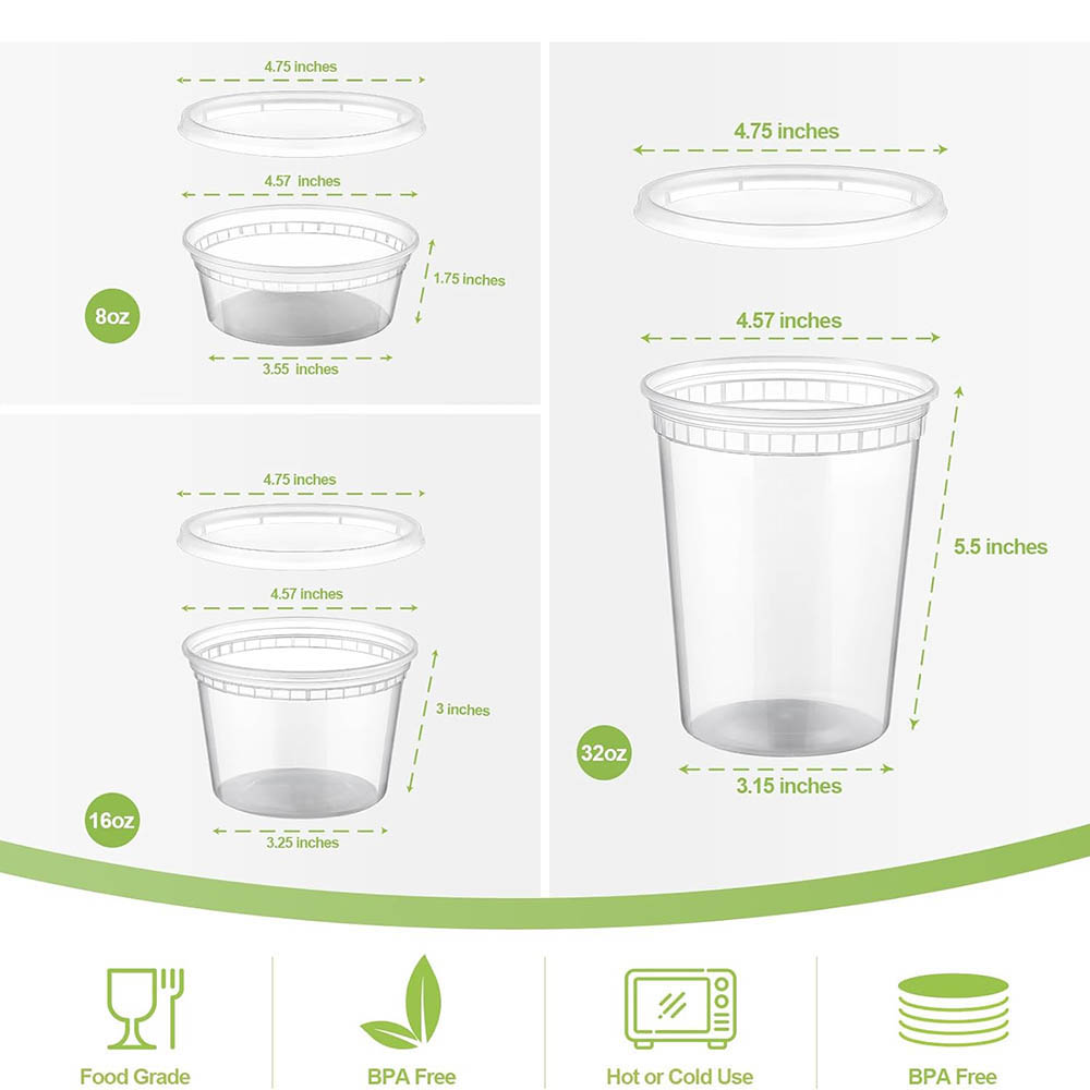 Plastic Deli Food Containers W - Food Storage Variety Pack ulasan dan harga