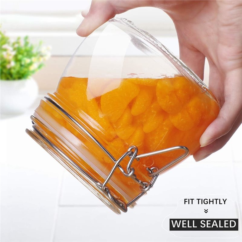 A96K-Glass Jars 17 Oz Small Ai - Food Storage Glass Container Set ulasan dan harga