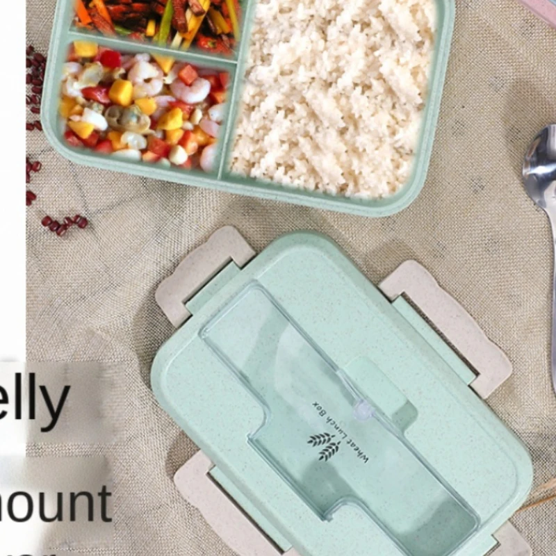 Microwave Lunch Box Wheat Stra - Food Storage No Plastic ulasan dan harga