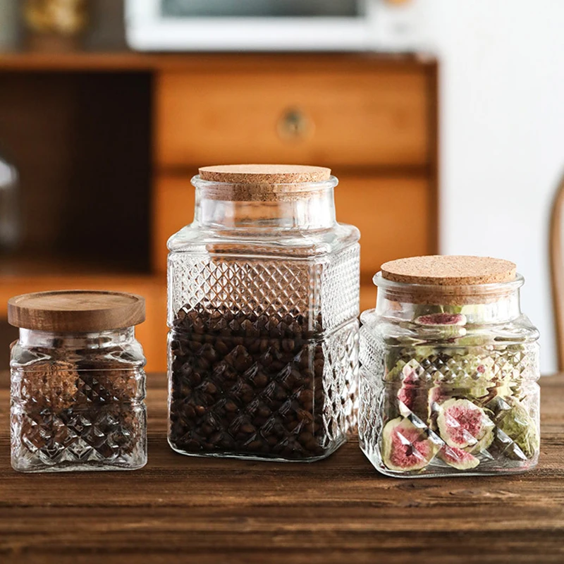 Large Capacity Glass Sealed Ja - Food Storage Glass Containers Large ulasan dan harga