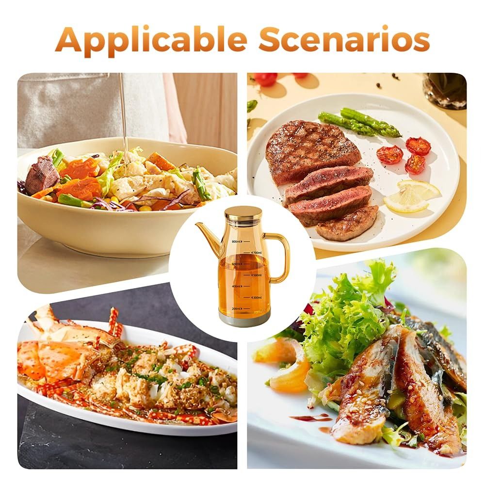Durable Food-grade Oil Dispens - Food Storage Glass Containers Large ulasan dan harga