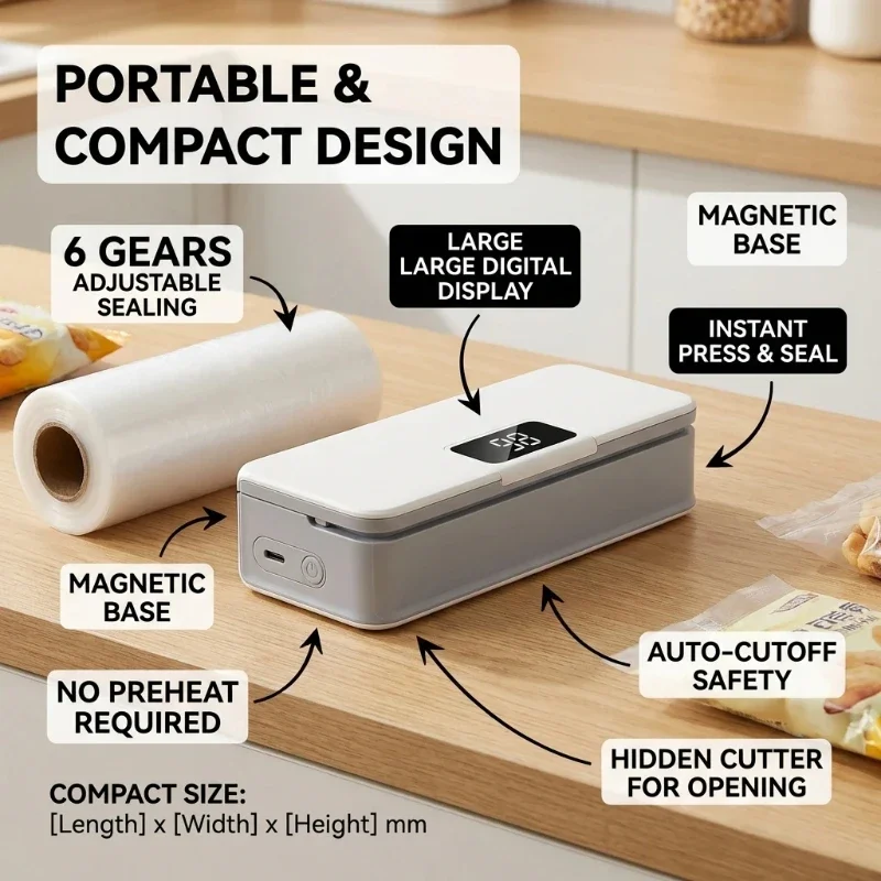 Mini Heat Sealer Plastic Bag H - Food Storage Vacuum Sealer Machine ulasan dan harga