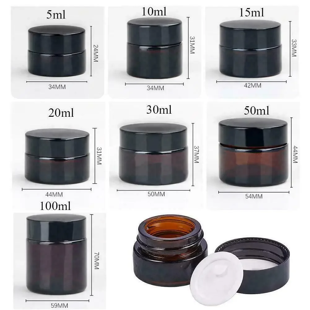 2pcs 5ml/10ml/15ml/20ml/30ml/5 - Food Storage Glass Container Set ulasan dan harga