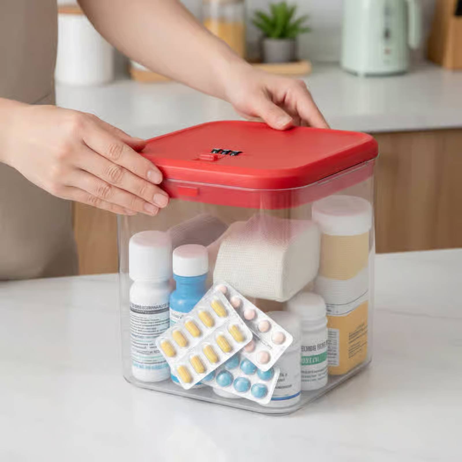 Clear Lockable Box Versatile L - Food Storage Plastic ulasan dan harga