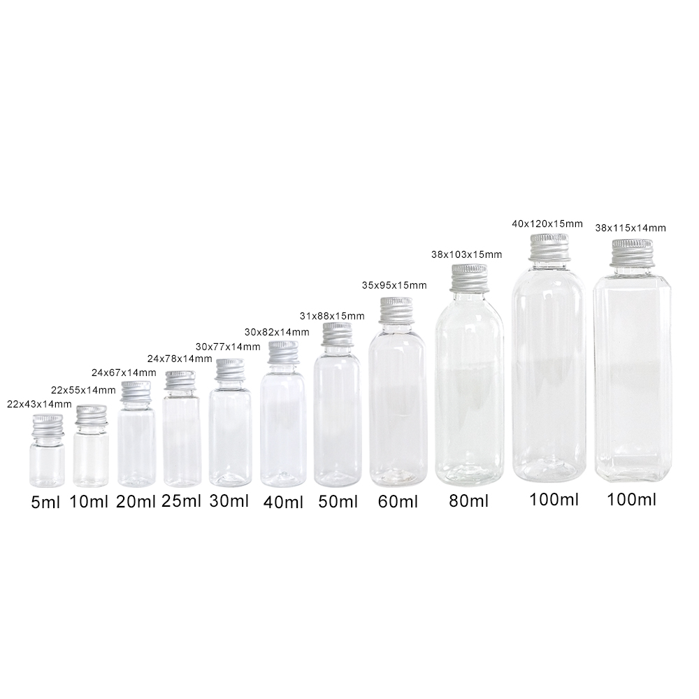 100Pcs Plastic Bottle With Alu - Food Storage Aluminum Containers ulasan dan harga