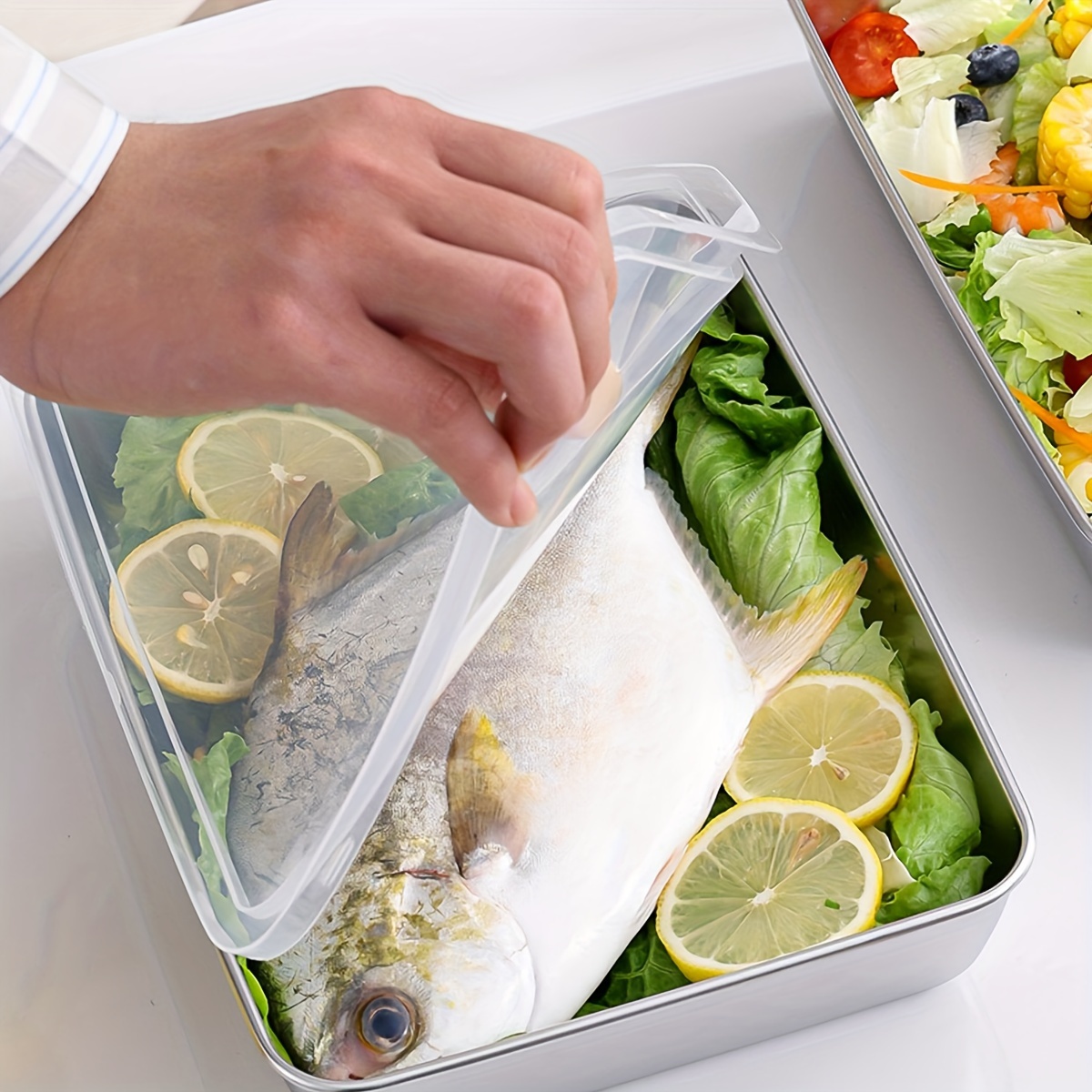 1-3PCS Stainless Steel Food St - Food Storage No Plastic ulasan dan harga