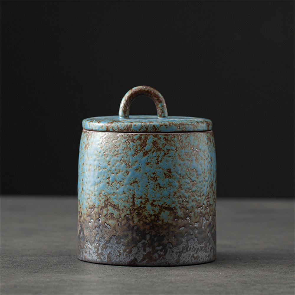 Ceramic Tea Caddy Sealed Jar S - Food Storage Tank ulasan dan harga