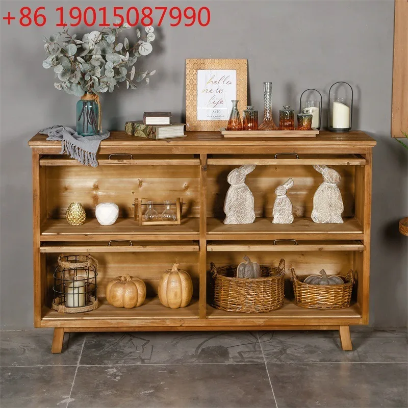 Solid wood double-layer and th - Food Storage Locker ulasan dan harga