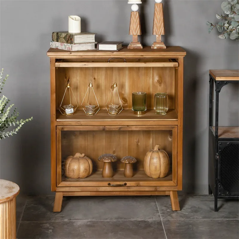 Solid wood double-layer and th - Food Storage Locker ulasan dan harga