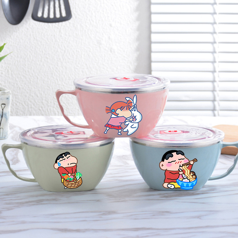 Crayon Shin-chan Noodle Bowl L - Food Storage On Table ulasan dan harga