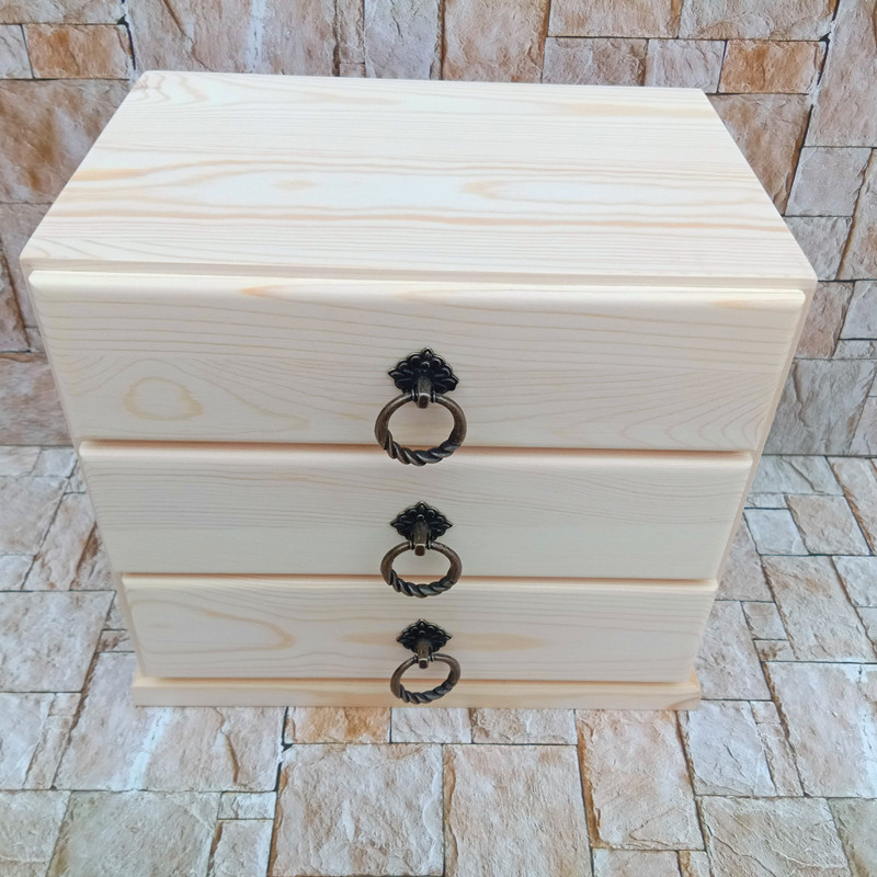 Solid Wood Storage Box Desktop - Food Storage Locker ulasan dan harga