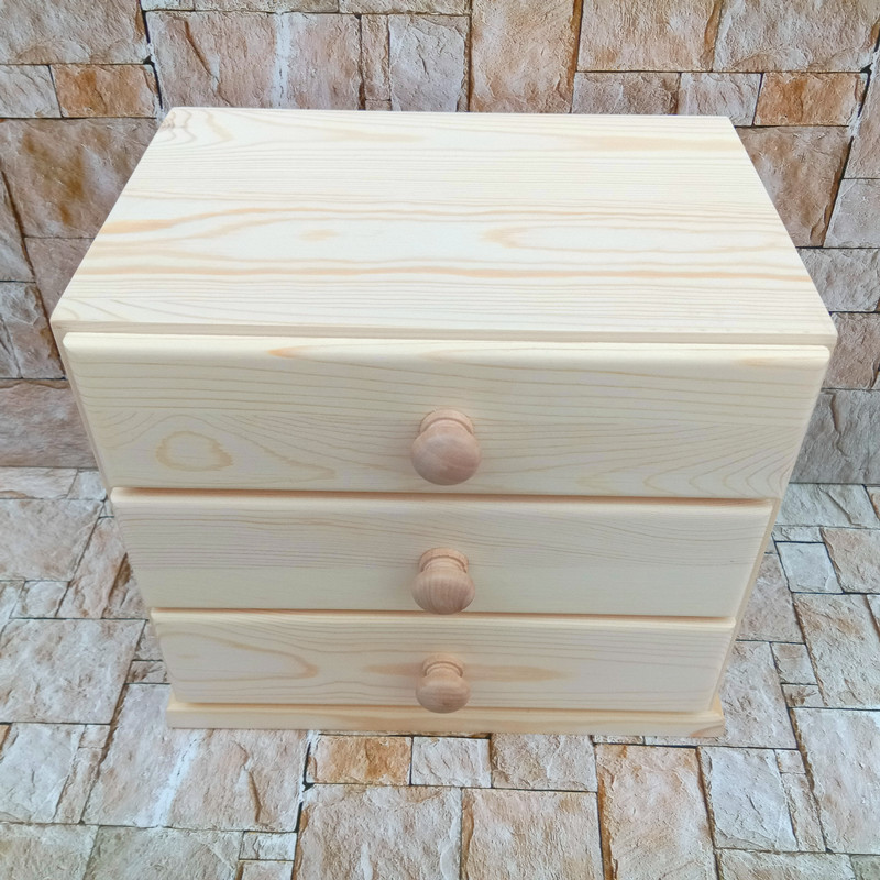 Solid Wood Storage Box Desktop - Food Storage Locker ulasan dan harga