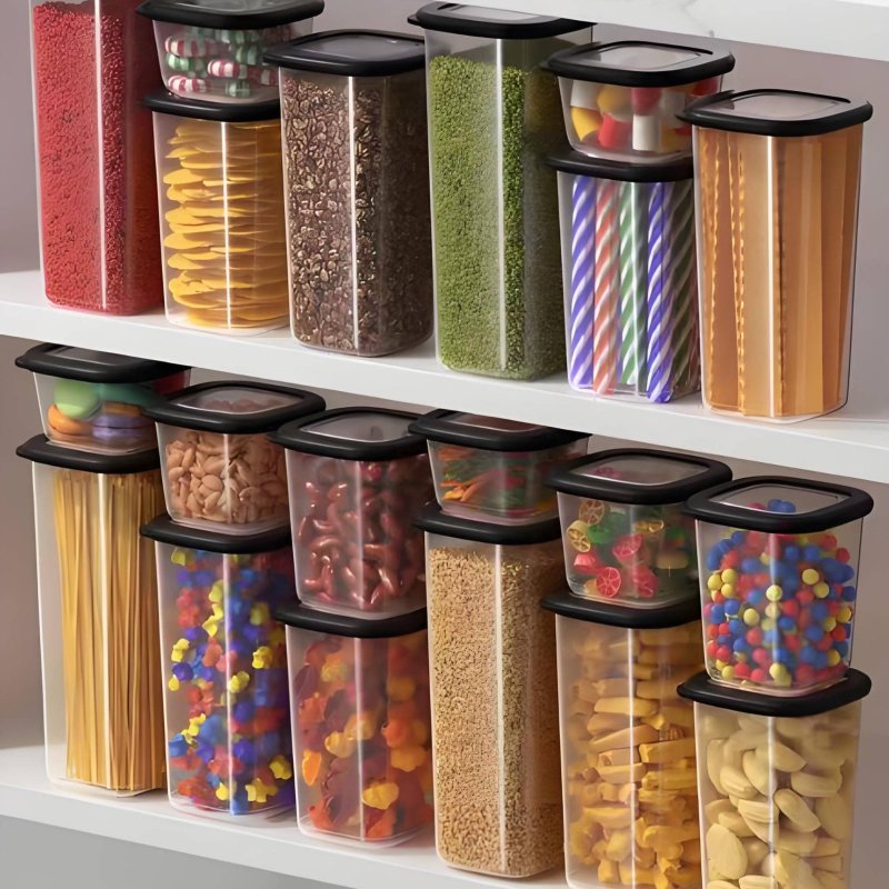 6 Pieces Airtight Food Storage - Food Storage Plastic ulasan dan harga