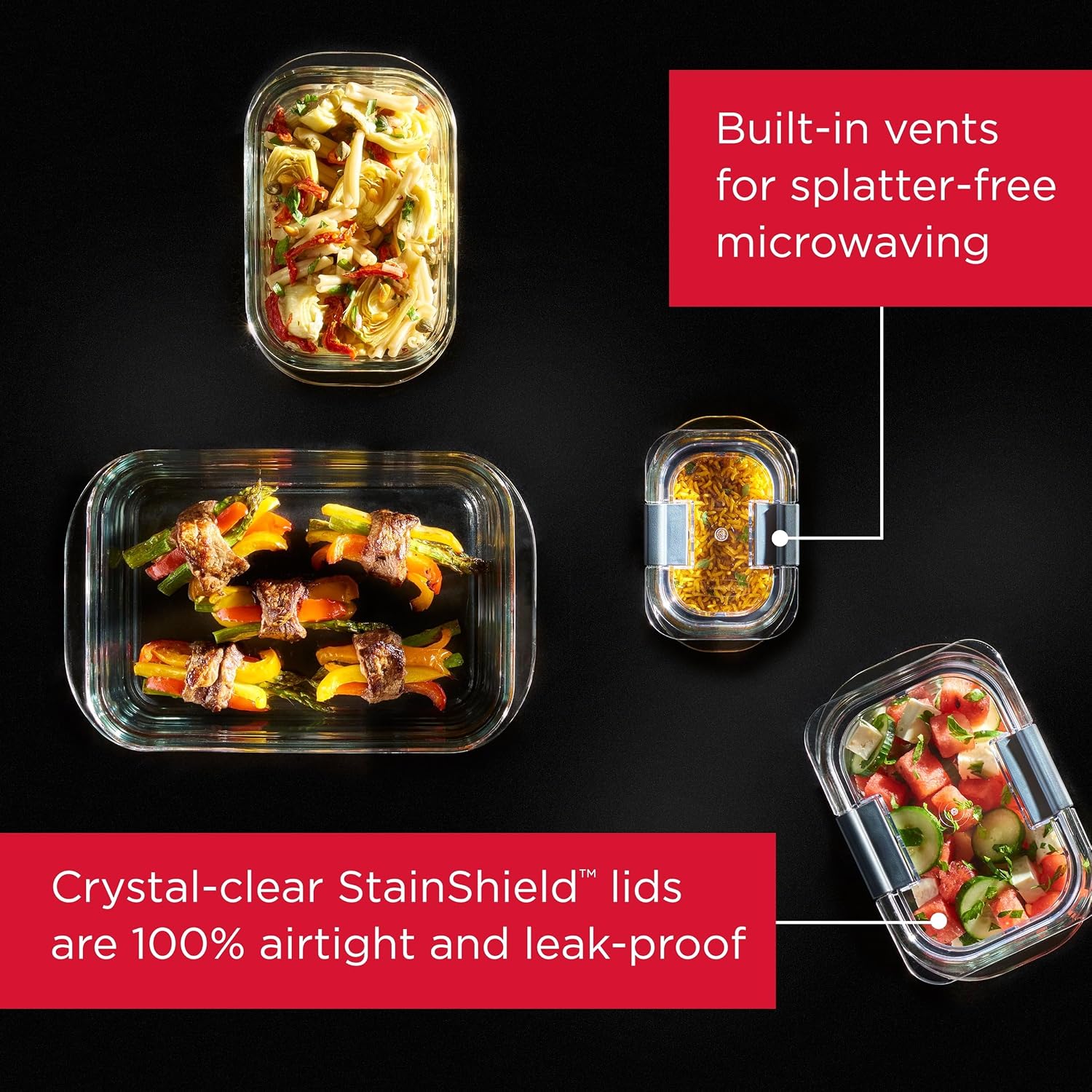 Brilliance Glass Food Storage  - Food Storage Glass Container Set ulasan dan harga