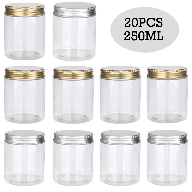 20pcs 250ml Clear Empty Plasti - Food Storage Aluminum Containers ulasan dan harga