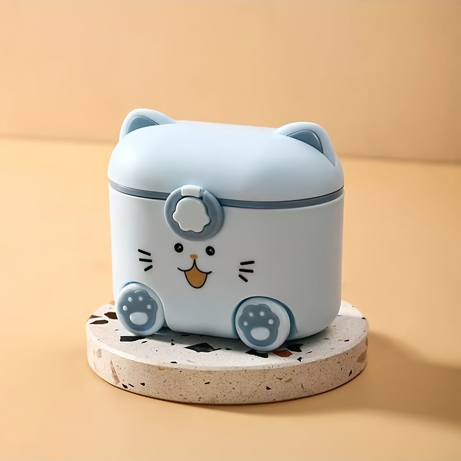 Cute Cat Milk Powder Container - Food Storage Locker ulasan dan harga
