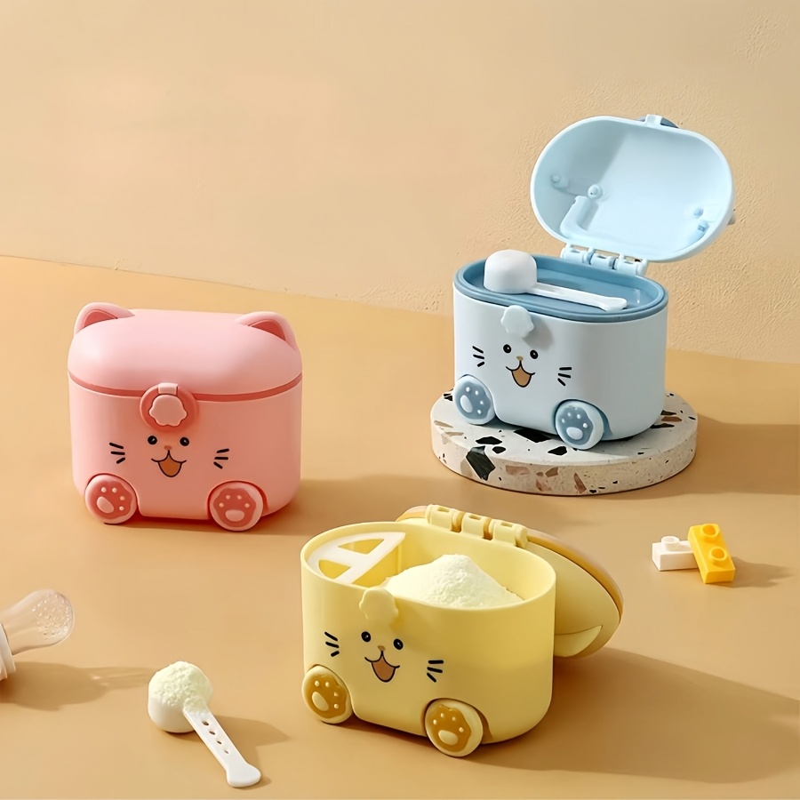 Cute Cat Milk Powder Container - Food Storage Locker ulasan dan harga