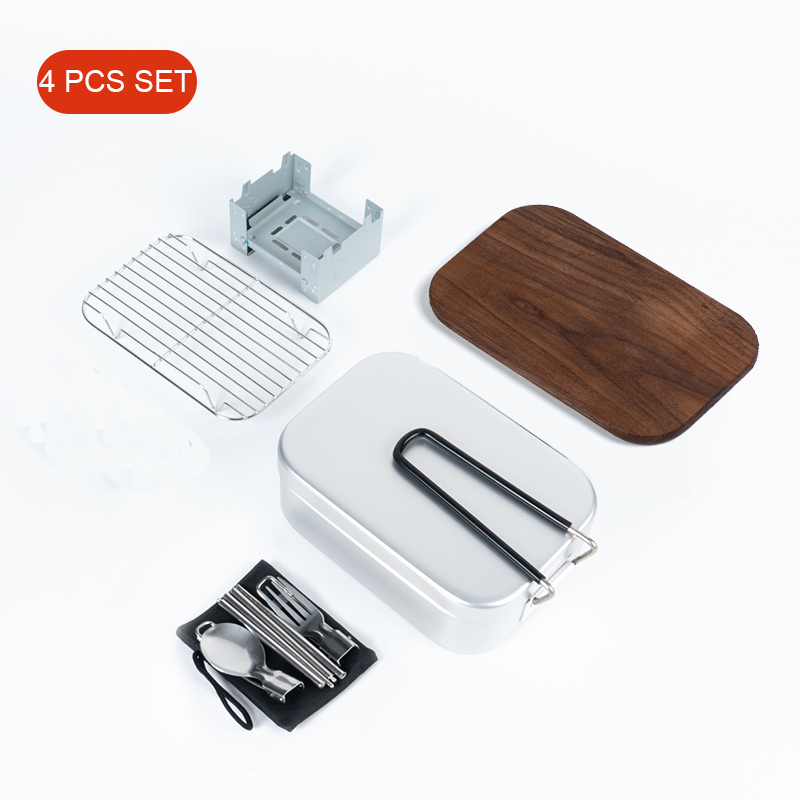 Aluminum Alloy Lunch Box, Stai - Food Storage Aluminum Containers ulasan dan harga