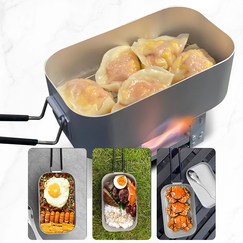 Aluminum Alloy Lunch Box, Stai - Food Storage Aluminum Containers ulasan dan harga