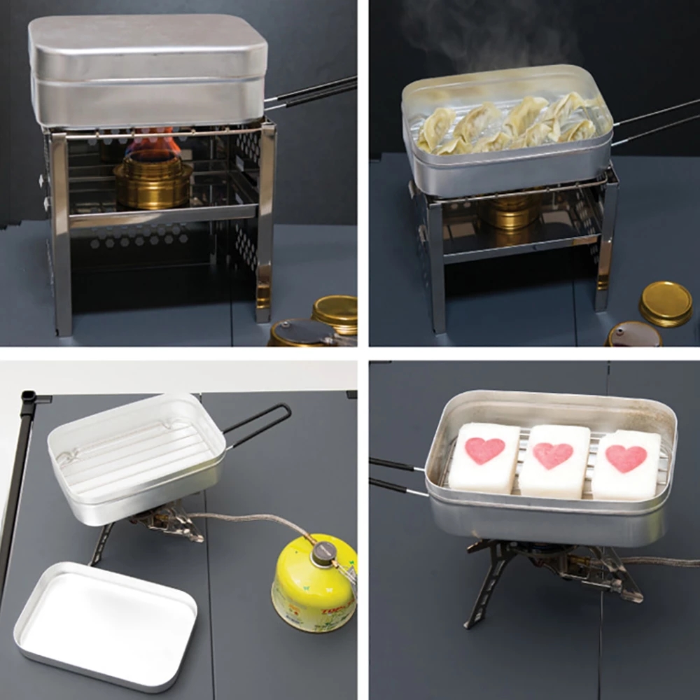 Aluminum Alloy Lunch Box, Stai - Food Storage Aluminum Containers ulasan dan harga