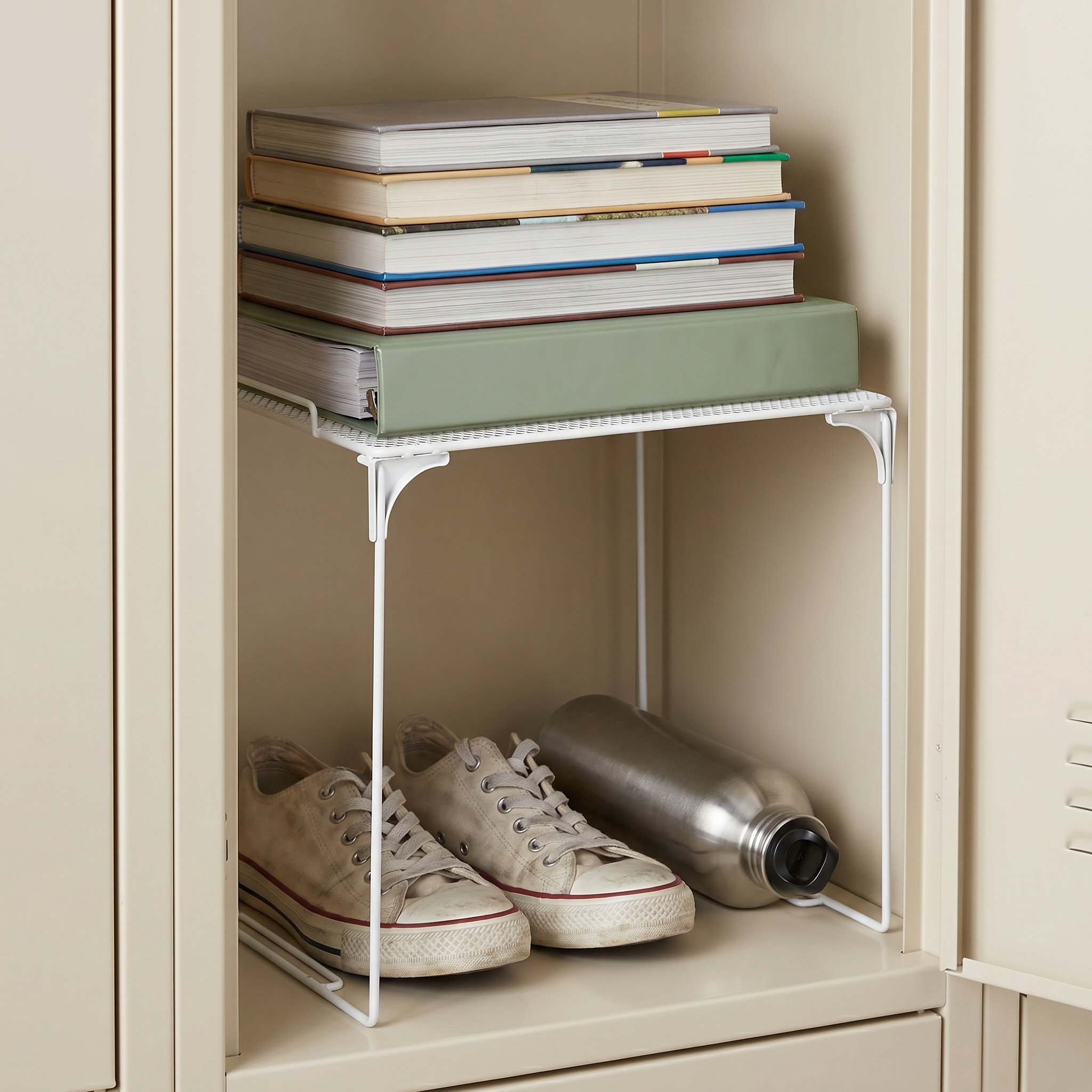 2Pcs Mesh Metal Locker Shelves - Food Storage Locker ulasan dan harga