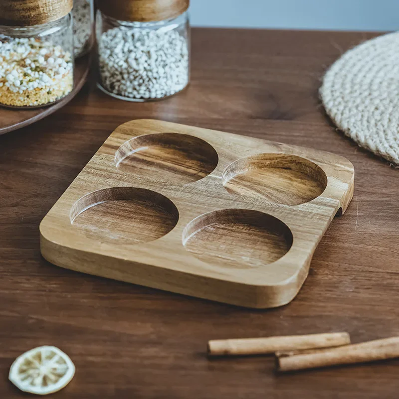 Wood Lid Orgnizer Glass Airtig - Food Storage Glass Container Set ulasan dan harga