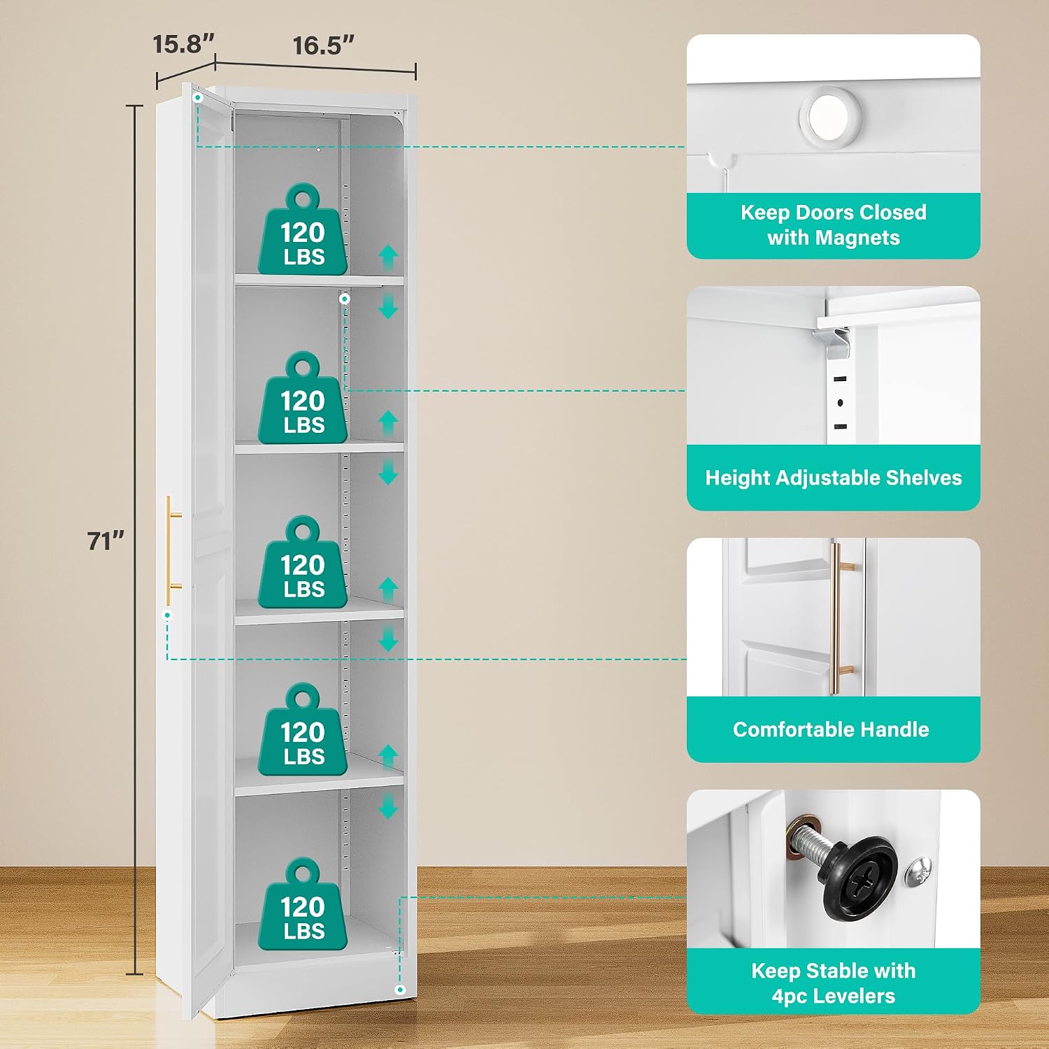 Tall Narrow Storage Cabinet Wi - Food Storage Tank ulasan dan harga