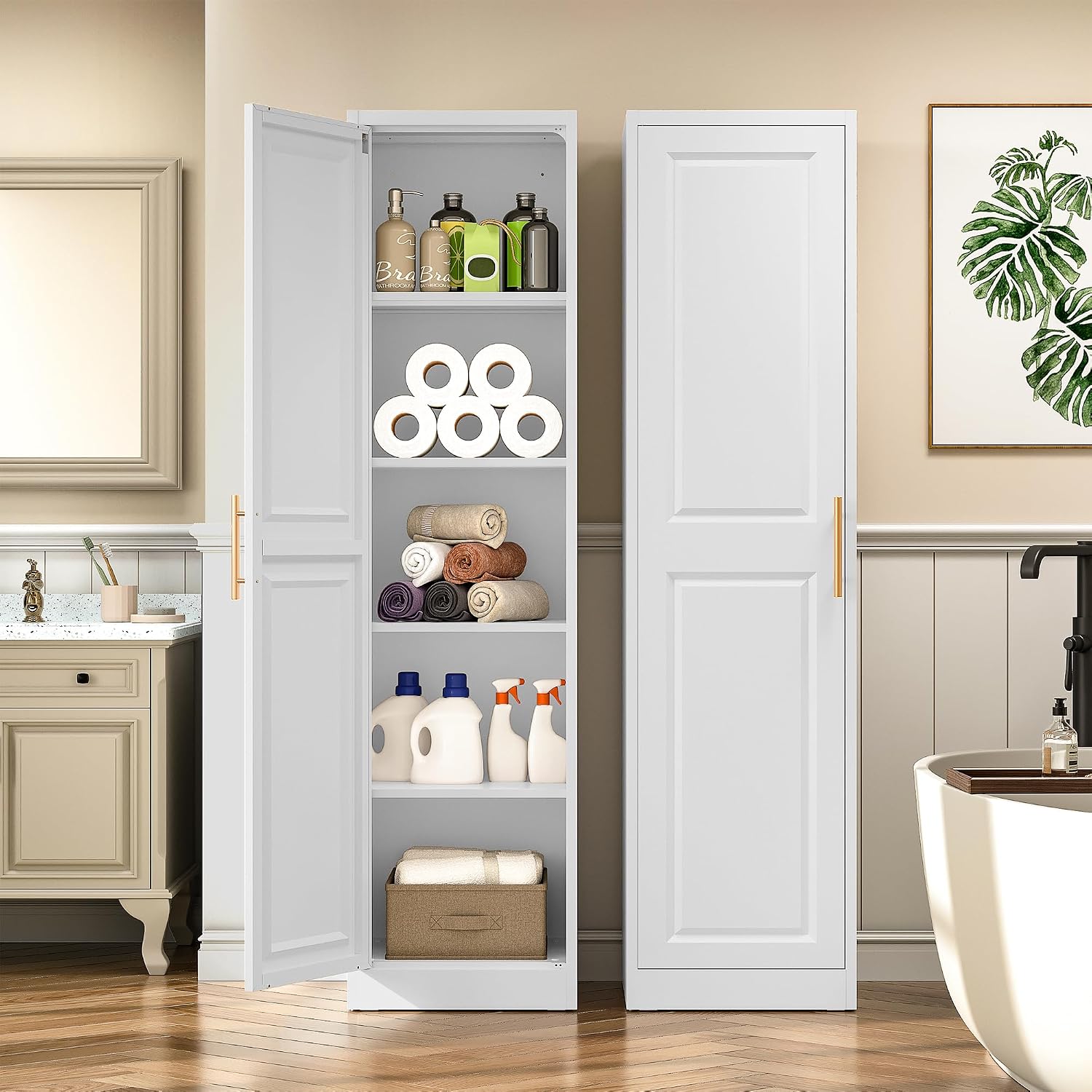 Tall Narrow Storage Cabinet Wi - Food Storage Tank ulasan dan harga