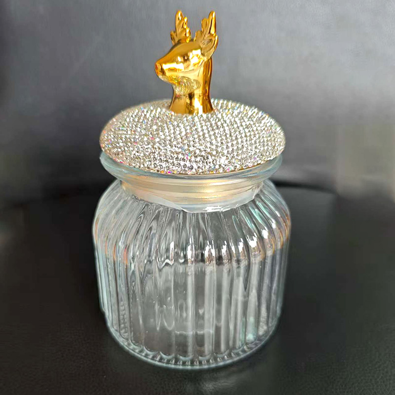 Bling Diamond Clear Glass Stor - Food Storage Glass Container Set ulasan dan harga