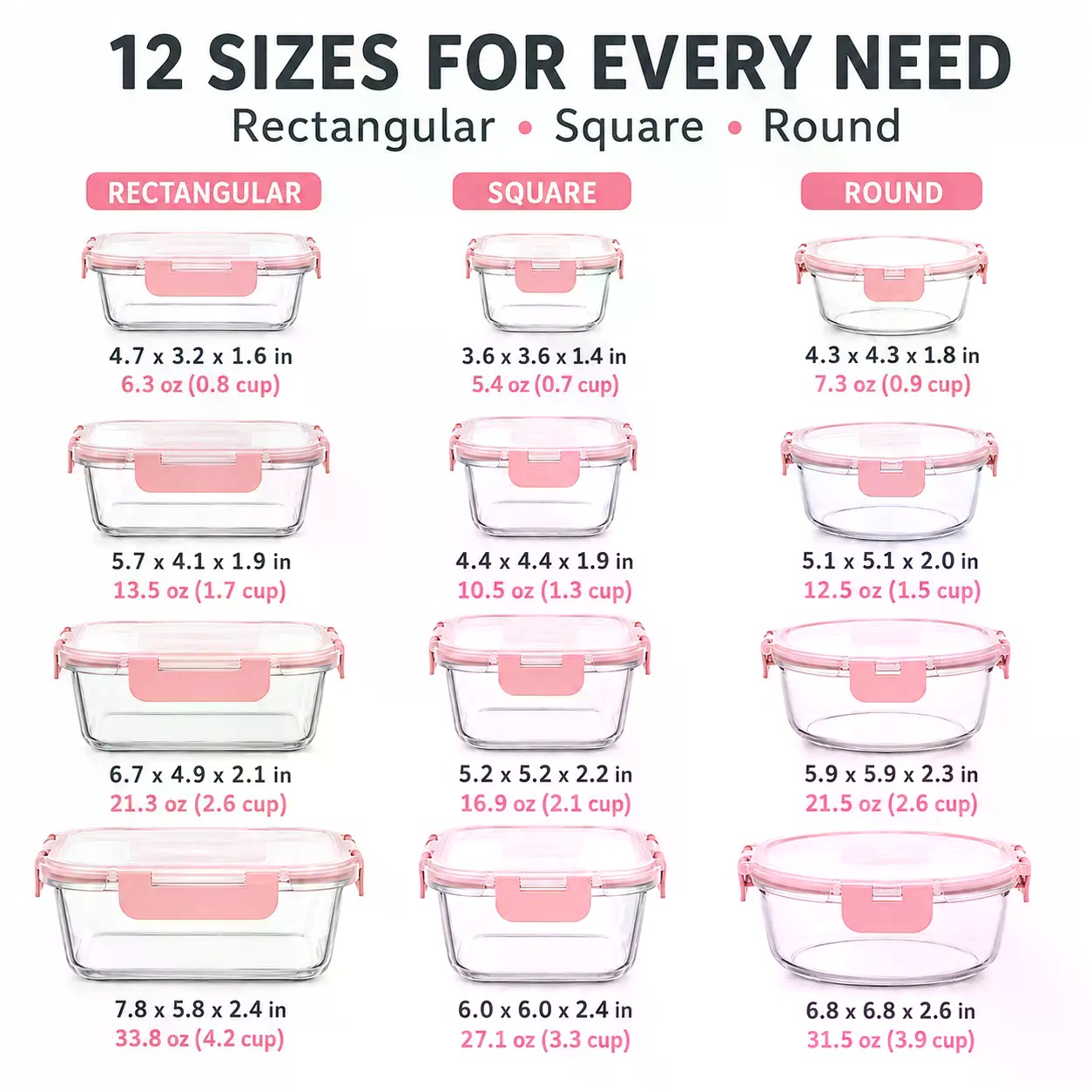 AISOON 12/8 Pack Stackable Bor - Food Storage Organization Ideas ulasan dan harga